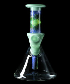 Alternative view of Fogz Glass Wig Wag Beaker (Green)