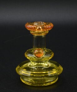 Alternative view of Gatez Glass Single Color Dry Peak Top - Yellow Opal