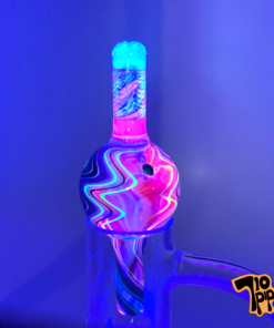 Alternative view of Ben Linetube DNA Bubble Cap (UV Purple & Blue)