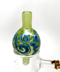 Lyric Linework Bubble Cap (Green & Blue)