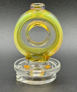 Randohm Glass Northstar Yellow Ohm Peak Topper