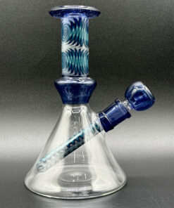 Fogz Glass Wig Wag Beaker (Blue)